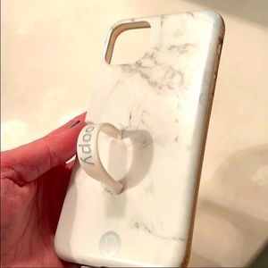 iPhone 11 Pro Max :white marble LOOPY Case!!